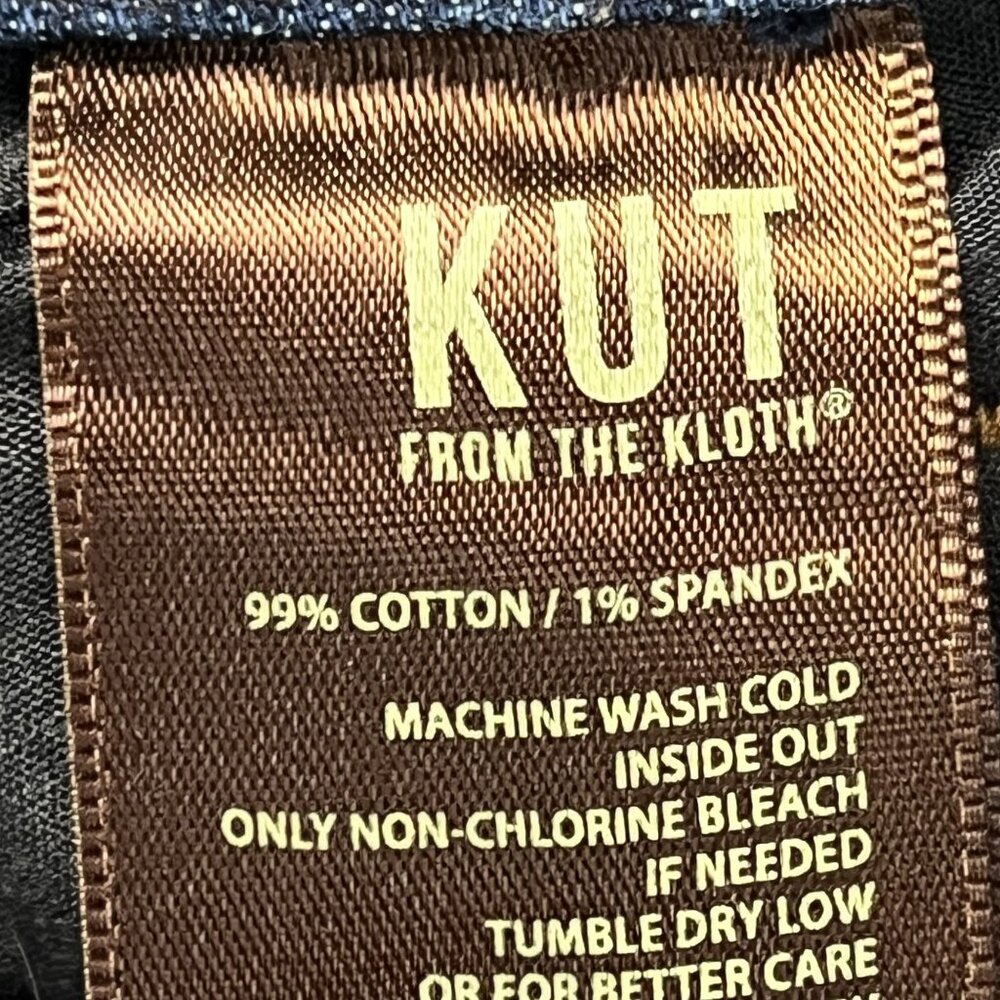 Kut from the Kloth Blue Straight Leg Jeans - Picture 3 of 5